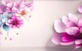 Elevate Your Space with Stunning 3D Flower Poster and Wallpaper. Royalty Free Stock Photo