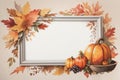 Thanksgiving Frame Enhancement: Sticker with Style and Variety