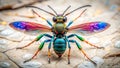 Vibrant MultiColored Spider Wasp Vector Graphics Flat Icons for Modern UIUX Design Websites and Mobile Apps