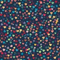 Romantic Heart Confetti Wrapping Paper for Valentines Day