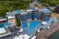 Elevated aerial shot of Nemo Hotel Royalty Free Stock Photo