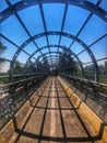 Elevated Bike Path in Chapultepec Park in Mexico City Royalty Free Stock Photo