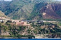 Elevated Bridge Along Italian Mountains Royalty Free Stock Photo