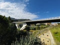 Elevated bridge of a motorway