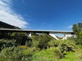 Elevated bridge of a motorway