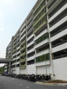 Elevated car park building for public used.