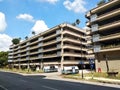 Elevated car park building for public used.