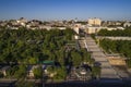 Elevated drone image of the Potemkin Stairs Odessa