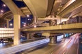 Elevated freeways in the intersection of Yan An Road and Chongging, Shanghai Royalty Free Stock Photo