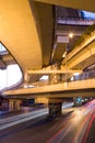 Elevated freeways in the intersection of Yan An Road and Chongging, Shanghai.