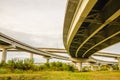 Elevated highway road and pillars