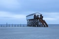 Elevated House on the Beach Royalty Free Stock Photo