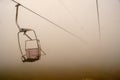 An elevated passenger ropeway