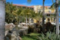 Elevated pond at resort in Cabo San Lucas, Mexico