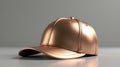 luxurious rose gold baseball cap for a modern, sophisticated look Royalty Free Stock Photo
