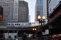 Elevated train in Chicago Royalty Free Stock Photo