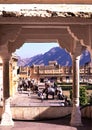 Amber Fort coutyard, Amer, India. Royalty Free Stock Photo