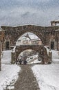 Helsingborg Winter Archway Royalty Free Stock Photo