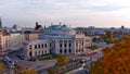 Elevated view of the The Burg Theatre in Vienna Austria Royalty Free Stock Photo