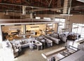 Elevated view of a busy open plan office Royalty Free Stock Photo