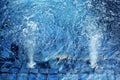 Close up outdoor jacuzzi with clear clean water