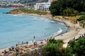 Elevated view of Estepona beach.