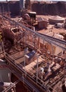 Elevated view of Gold Mine procesing plant in the desert