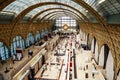 Elevated view of the interior of the Musee Orsay, Paris Royalty Free Stock Photo