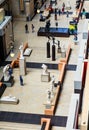 Elevated view of the interior of the Musee Orsay, Paris