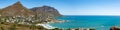 Elevated view of Llandudno beach and seaside town of Cape Town Royalty Free Stock Photo