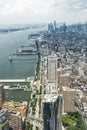 Elevated view of Manhattan in New York City, USA