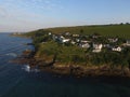 Elevated view of mevagissey Bay in Cornwall