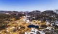 D SM Perisher Lake BLue Sky Royalty Free Stock Photo