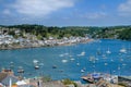 Elevated View over Polruan and Fowey in South Cornwall