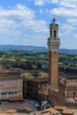 Siena Tower and the countryside in background