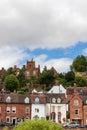 St Leonards Church and houses in Bridgnorth, Shropshire Royalty Free Stock Photo