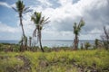 Dravuni Island under Stormy Skies Royalty Free Stock Photo