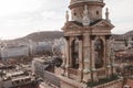 Elevated views of budapest and ferris wheel