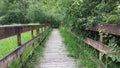 An elevated walk Bothell Kenmore Landing Park WA Royalty Free Stock Photo