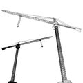 Elevating Construction Crane Vector. Construction Structure Illustration Isolated On White. Royalty Free Stock Photo