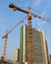 The elevating crane Royalty Free Stock Photo