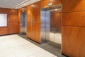 Elevator in business centre or in luxury Hotel