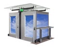 Elevator cabin for transportation of disabled people isolated