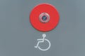 Elevator call button for disabled people