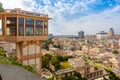 Elevator Castelletto in Genoa, Italy. Royalty Free Stock Photo