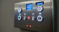 Elevator Control Panel with Digital Display and Illuminated Buttons Modern Interior Design for Business Lobbies and Royalty Free Stock Photo