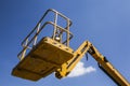 Elevator crane with the sky background