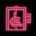 elevator for disabled color icon vector illustration