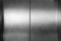 Elevator door metal, stainless texture background Royalty Free Stock Photo