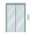 Elevator door vector icon.Cartoon vector icon isolated on white background elevator door . Royalty Free Stock Photo